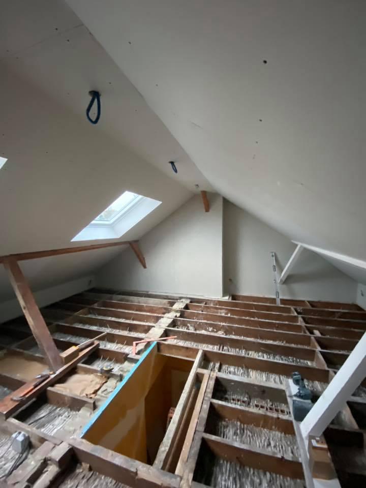 Aménagement des combles avant